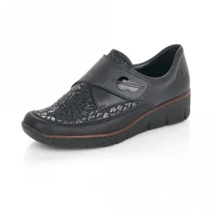 Responsive Cushion Tech senior care Rieker 537C0-00 Classic Velcro Shoe