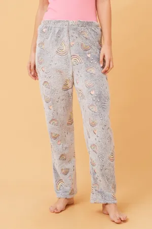 Flexible Use All Day Fit LEE RAINBOW PRINT PLUSH PYJAMA PANTS
