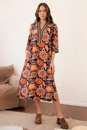 Tia Tunic Dress in Abigail ReversibleStyle Relaxed and Effortless