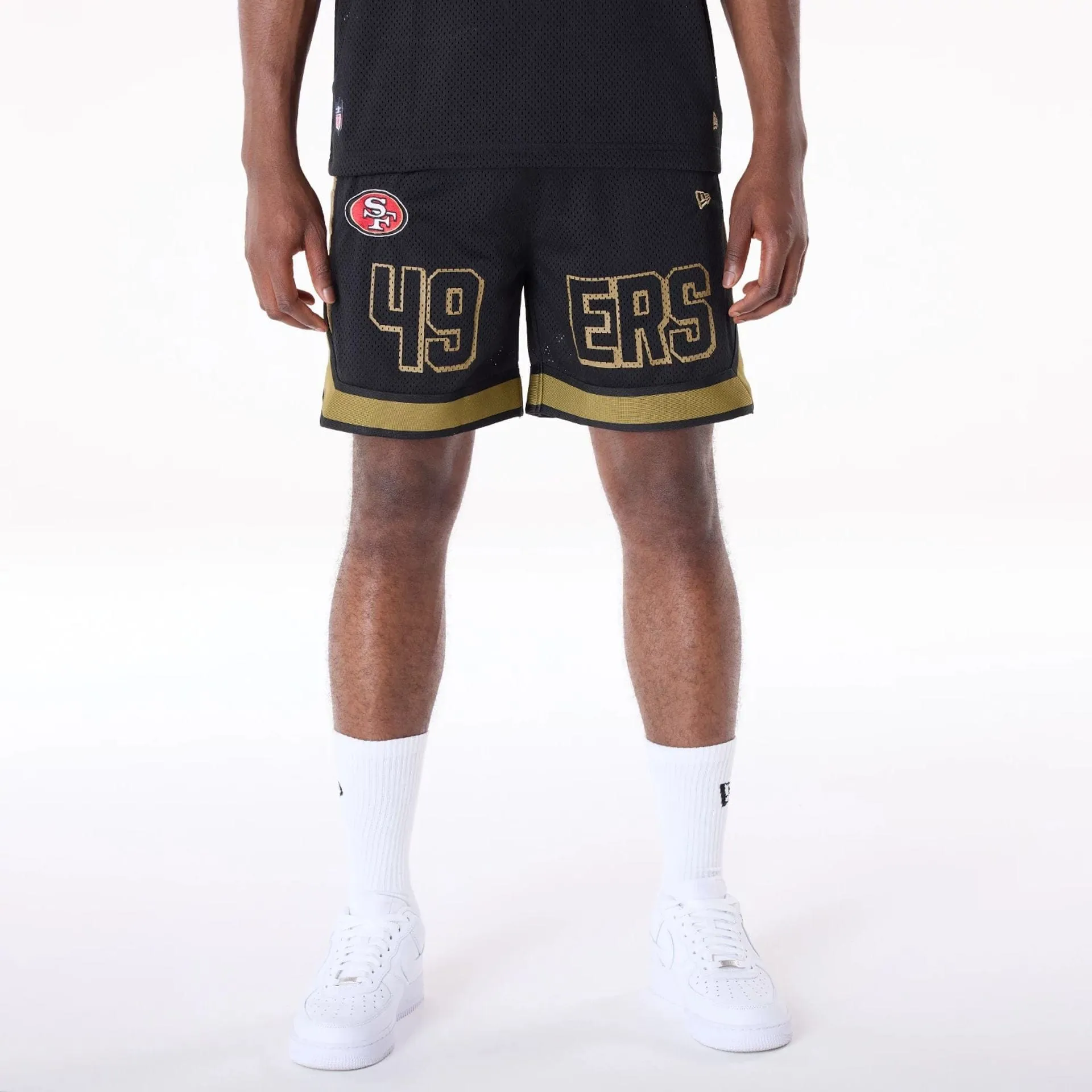 Gym apparel San Francisco 49ers NFL Mesh Black Shorts