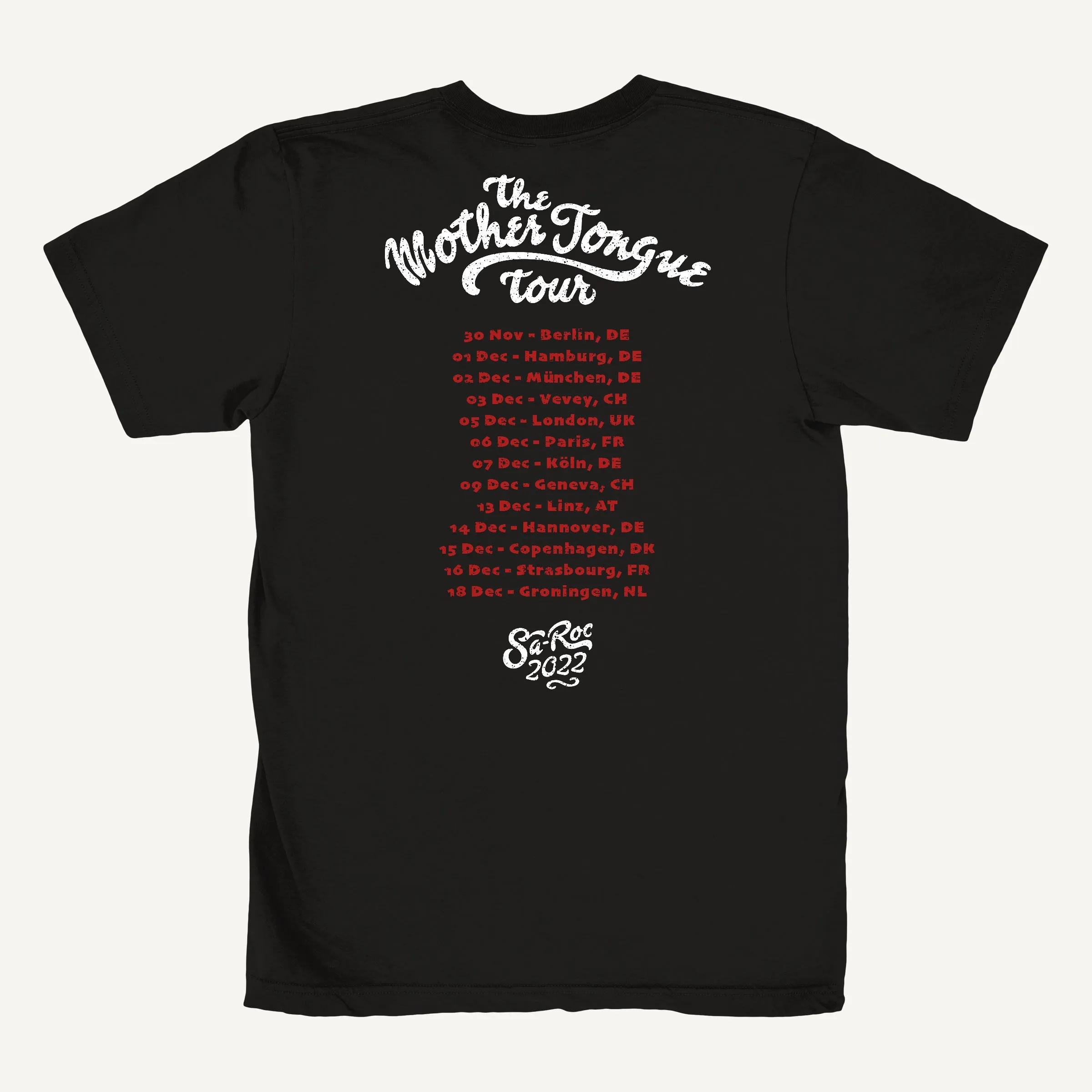 The Mother Tongue Tour T-Shirt No Shrink Technology Active Trend