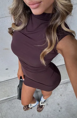 Out For The Night Mini Dress Chocolate Pretty Glow