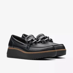 Chic Fit Performance Clarks Zylah May Blk Pat 80108