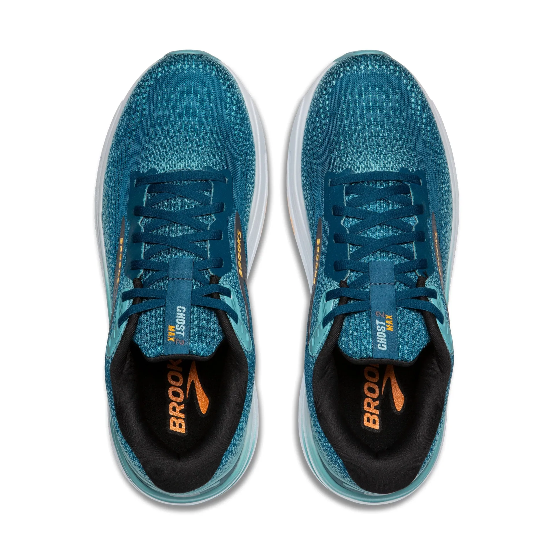 cross - training ability cross - trainers Brooks Mens Trainer Ghost Max 2 Moroccan Blue/Aqua/Orange Pop