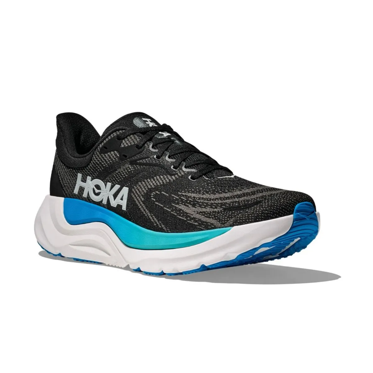 Non Slip Grip Sole Hoka Mens Trainer Arahi 8 Black/Skyward Blue