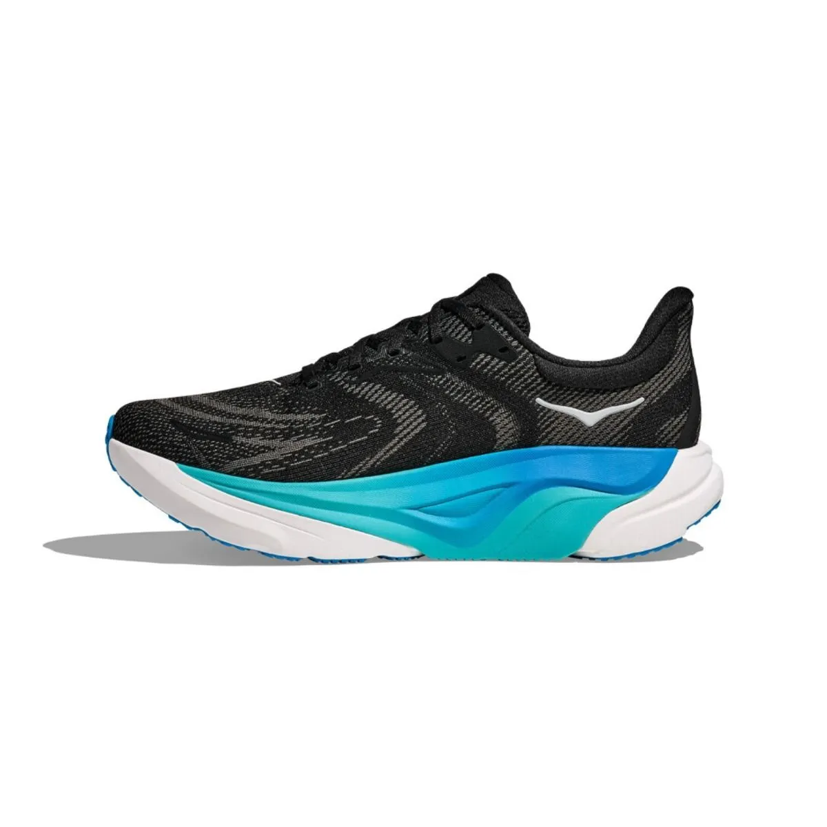 running for a form of meditation Hoka Mens Trainer Arahi 8 Black/Skyward Blue