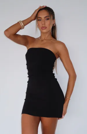 Fool Me Once Strapless Mini Dress Black Simple formal dress