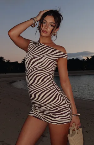 Trip Of A Lifetime Mini Dress Caribbean Waves Sleek and Sleek Easy Draping