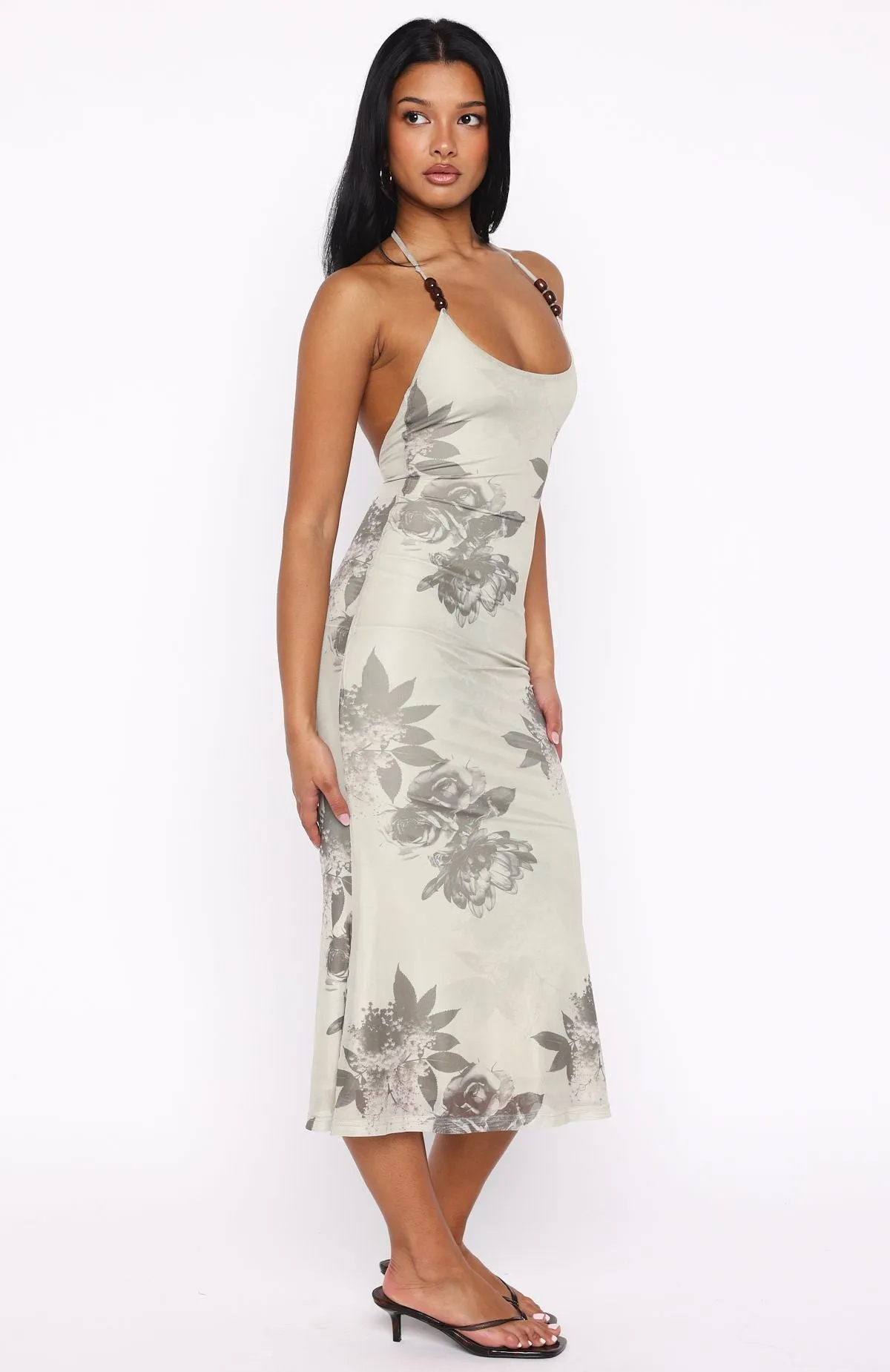 Smooth Vibes Tropic Like It's Hot Midi Dress Vintage Muse