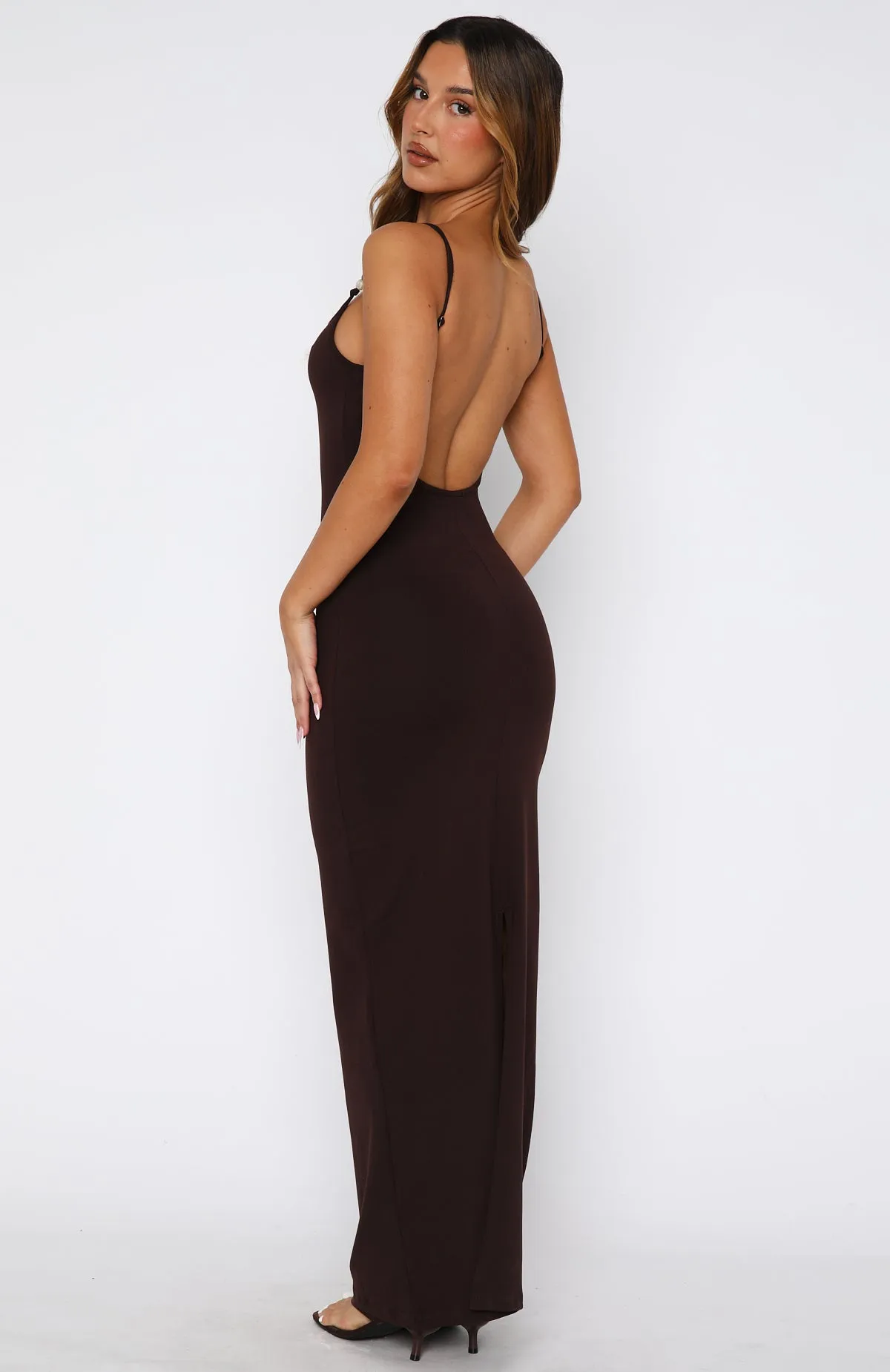 Daily Confidence Trusting You Maxi Dress Dark Chocolate