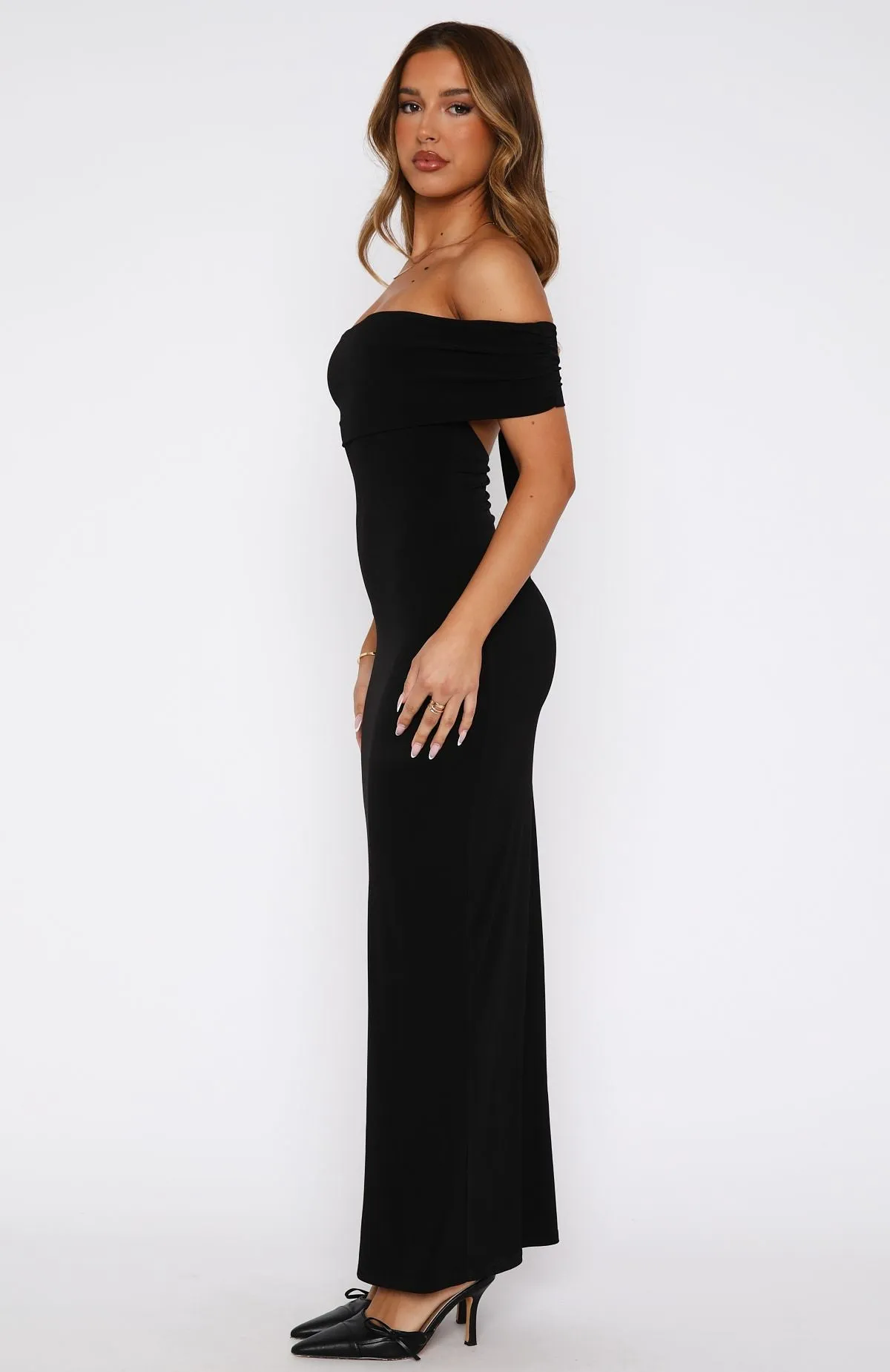 Truth Over Lies Maxi Dress Black Versatile-Style Effortless weekend dress