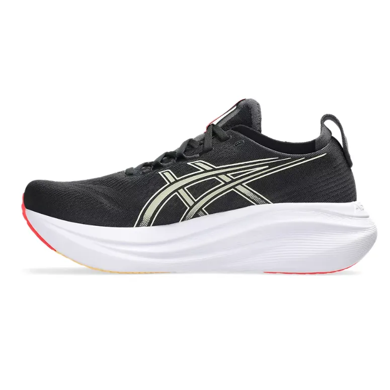 Asics Mens Trainer Gel-Nimbus 27 Black/Khaki Perimeter Bracing