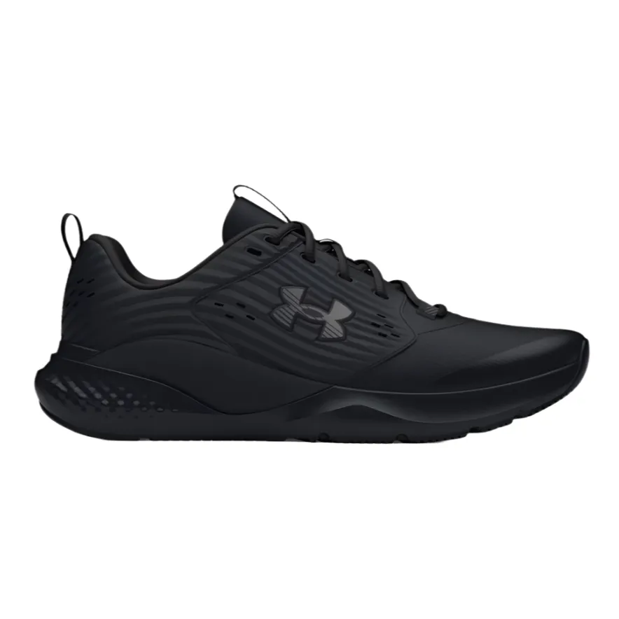 morning running footwear Elasticated Tongue Under Armour Mens Trainer Charged Commit TR4 Black