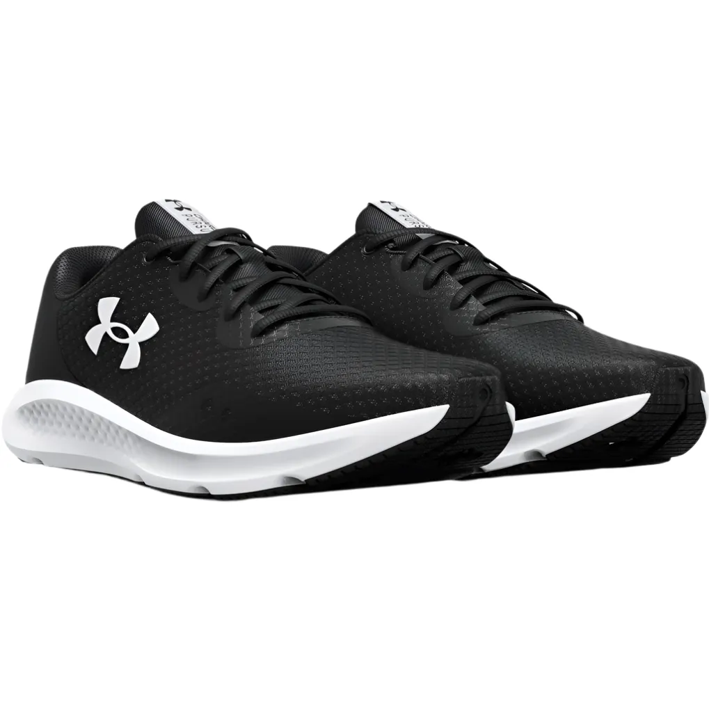 Quickness Anti - odor Under Armour Mens Trainer Charged Pursuit 3 Black/White