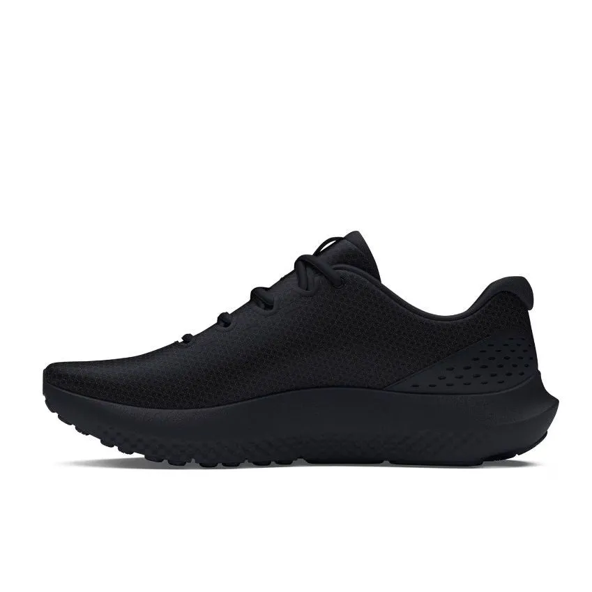 Under Armour Mens Trainer Charged Surge 4 Black/Black smooth - surface running shoes