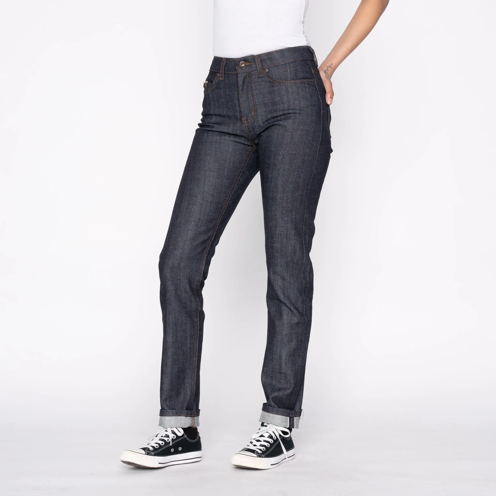 High Skinny - Stretch Selvedge Raw No Fuss Fit All Around