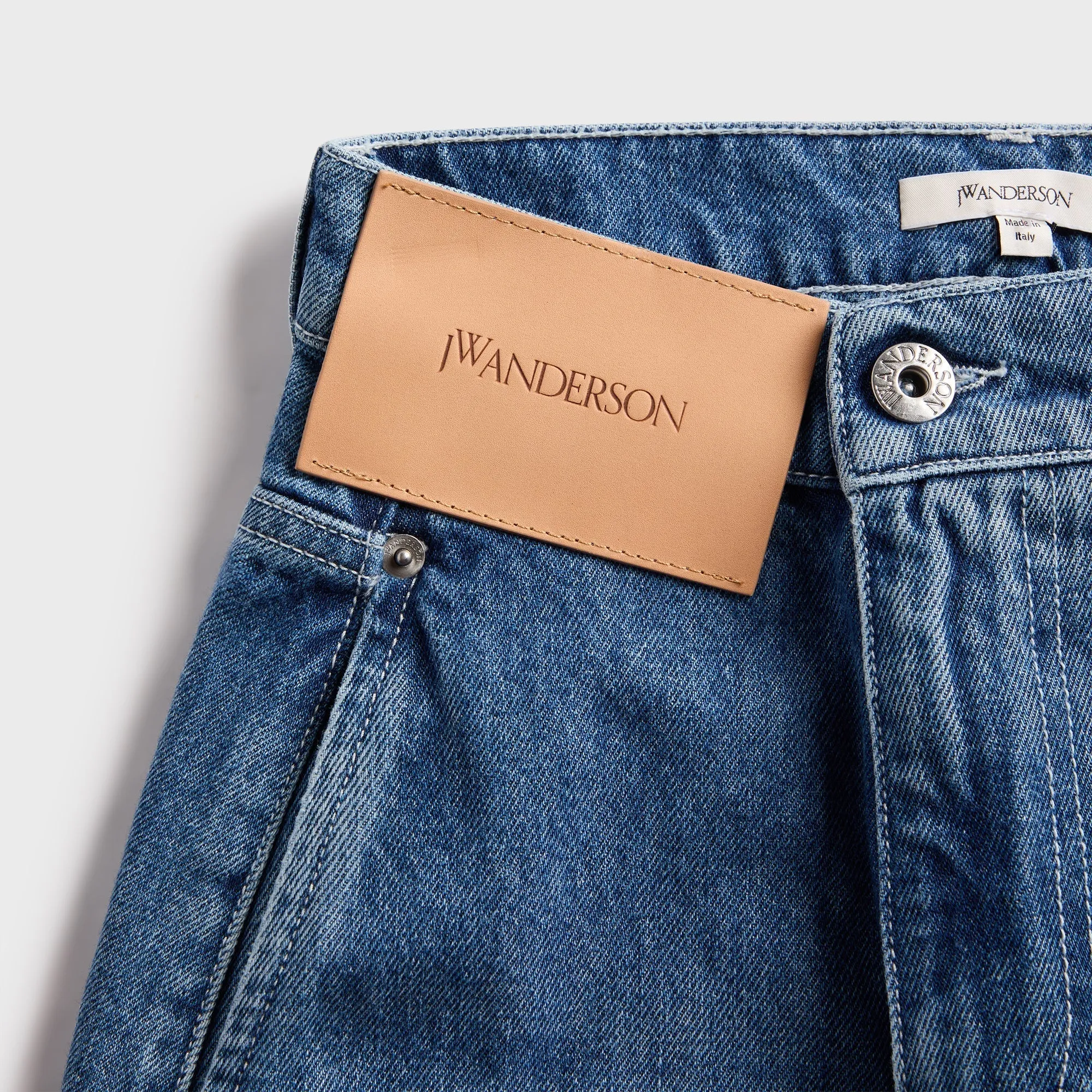 Easy Fit JW Anderson Twisted Workwear Jeans - Light Blue