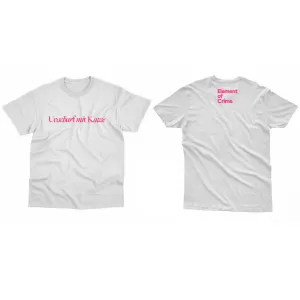 Soft Knit Unscharf Mit Katzen T-Shirt Weiss