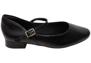 Planet Run Comfortflex Niki Womens Leather Brazilian Low Heel Shoes