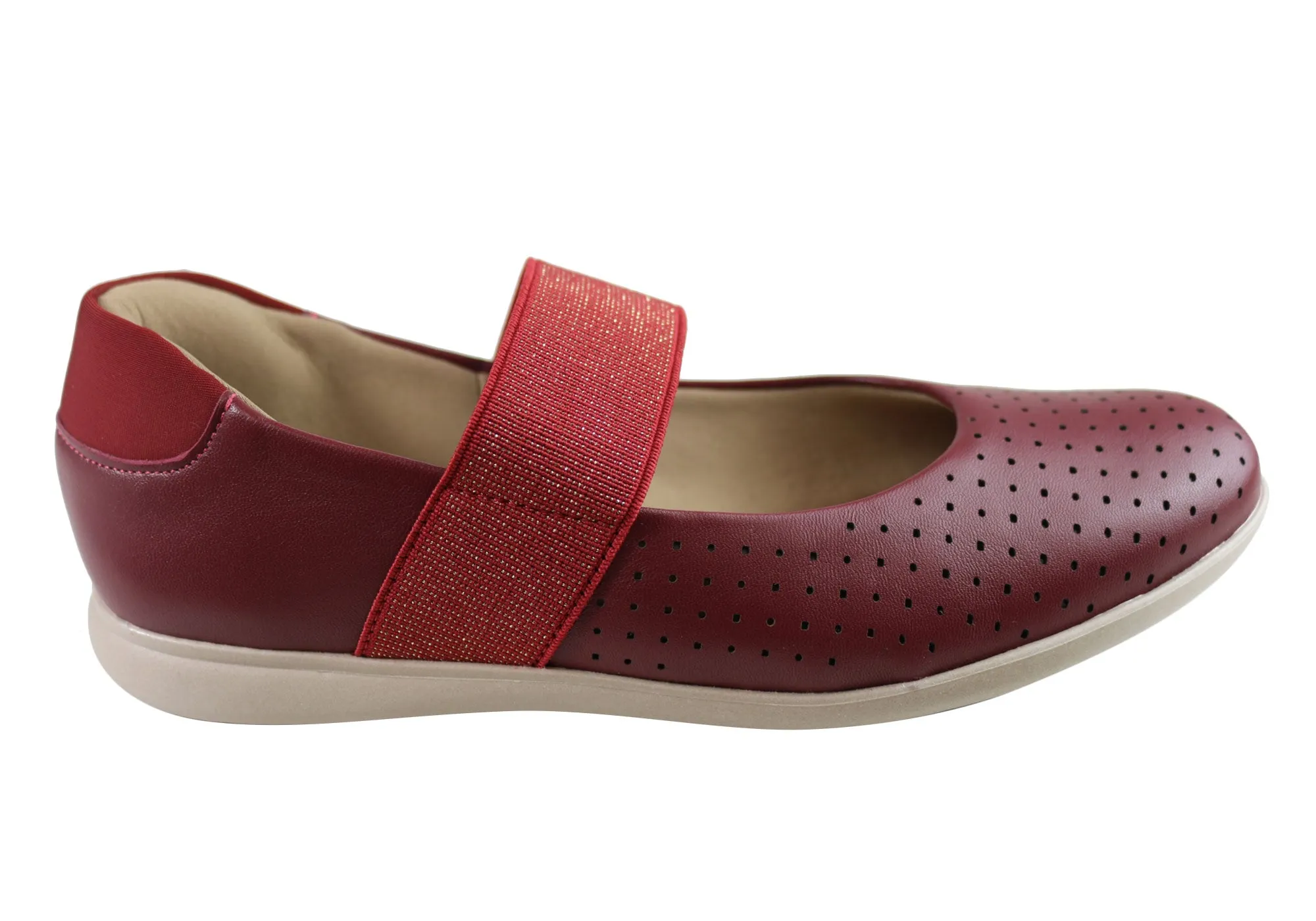 Galaxy Hike Usaflex Cecilia Womens Comfortable Leather Shoes Made In Brazil