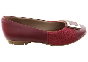 Stride Ready Desert Step Usaflex Janice Womens Comfortable Leather Shoes Made In Brazil