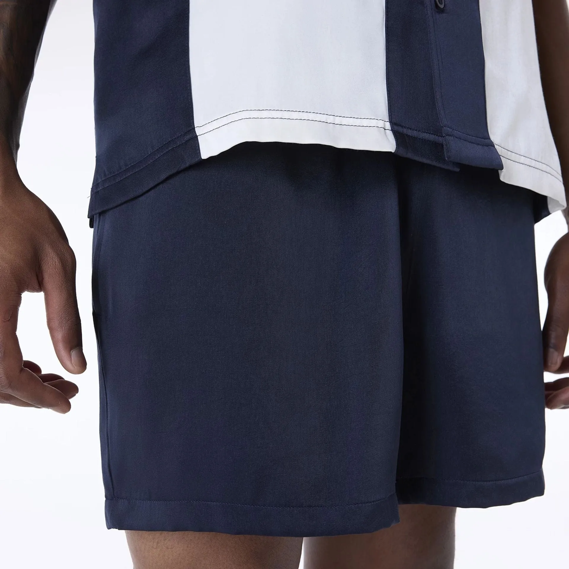 garden party wear New Era Woven Navy Shorts