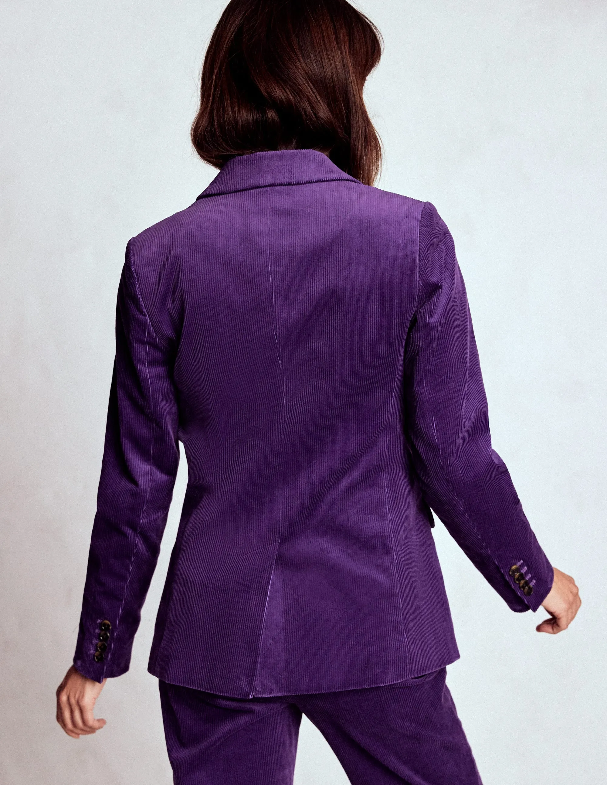 Recycled materials Sustainable Recycled Material Stamford Cord Blazer-Mystical Purple