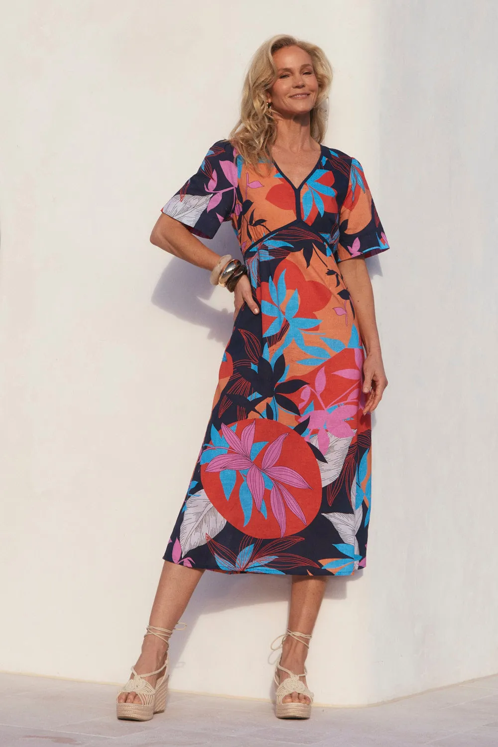 Smooth Motion Farrah Midi Dress in Shinjuku