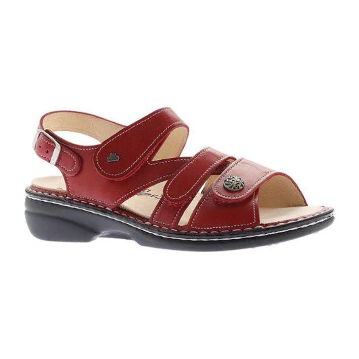 Clean Aesthetic Finn Comfort Women's Gomera Red Leather