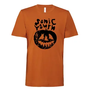 Walls Have Ears Orange T-Shirt Curved Hem