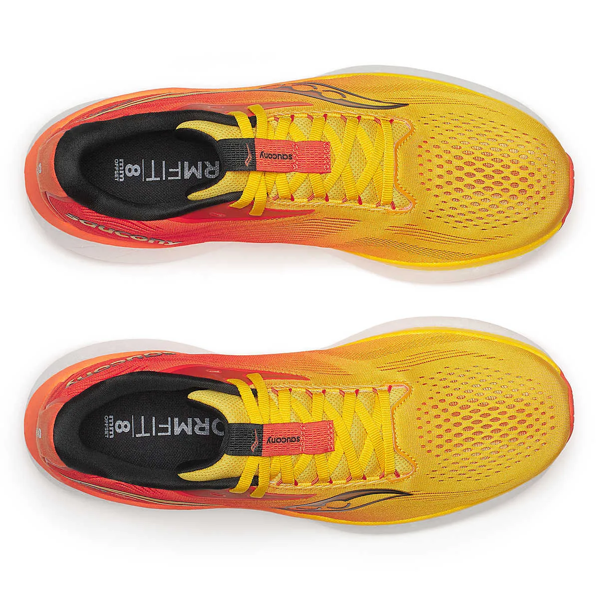 Saucony Mens Trainer Ride 18 Pollen/Pepper Warmup Session indoor gear