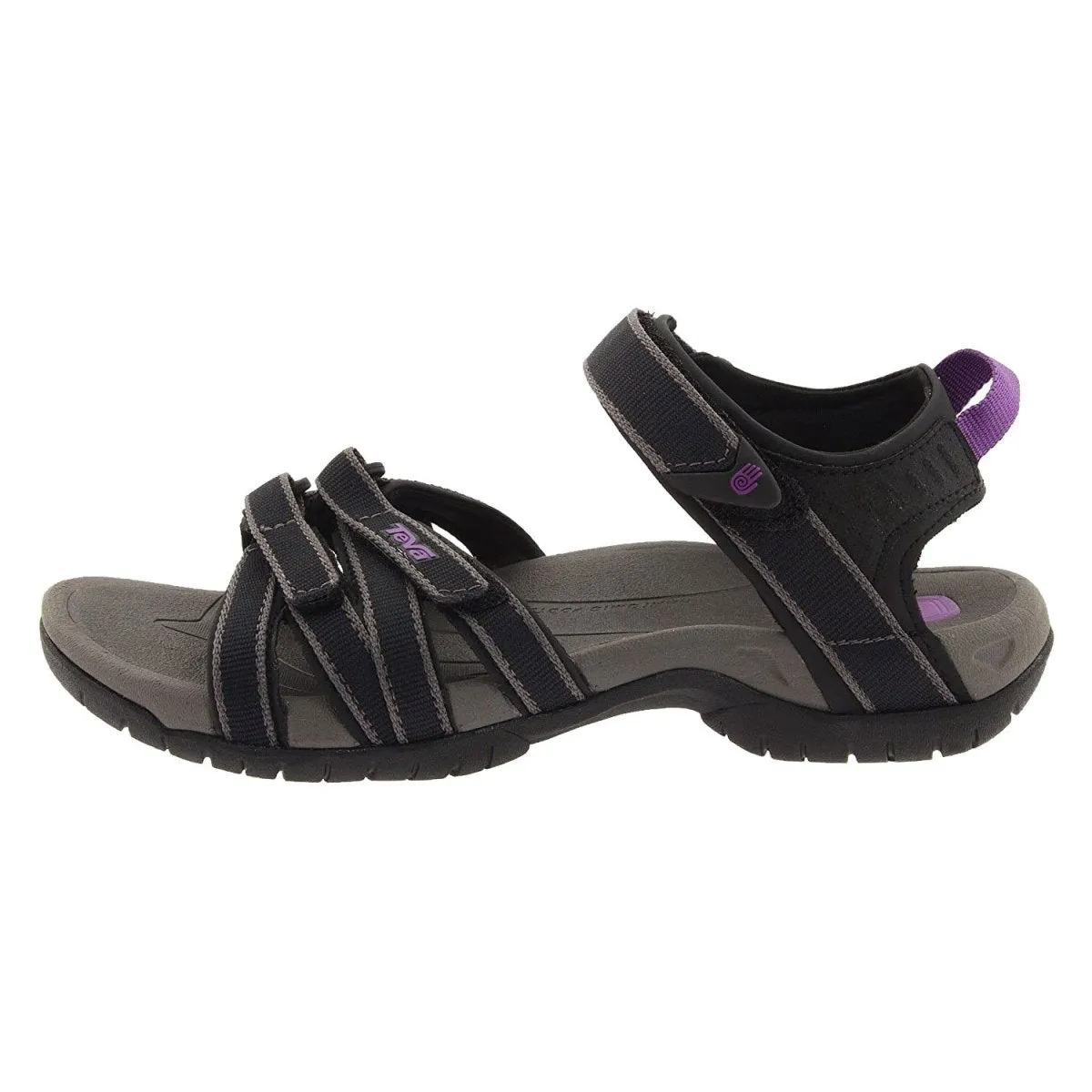 Teva Women's Tirra Black/Grey Fabric Fire Walk Strong Stitch