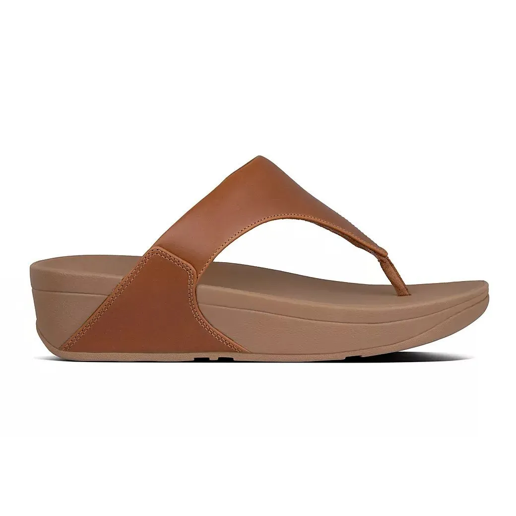 FitFlop Women's Lulu Light Tan Leather Flower Step