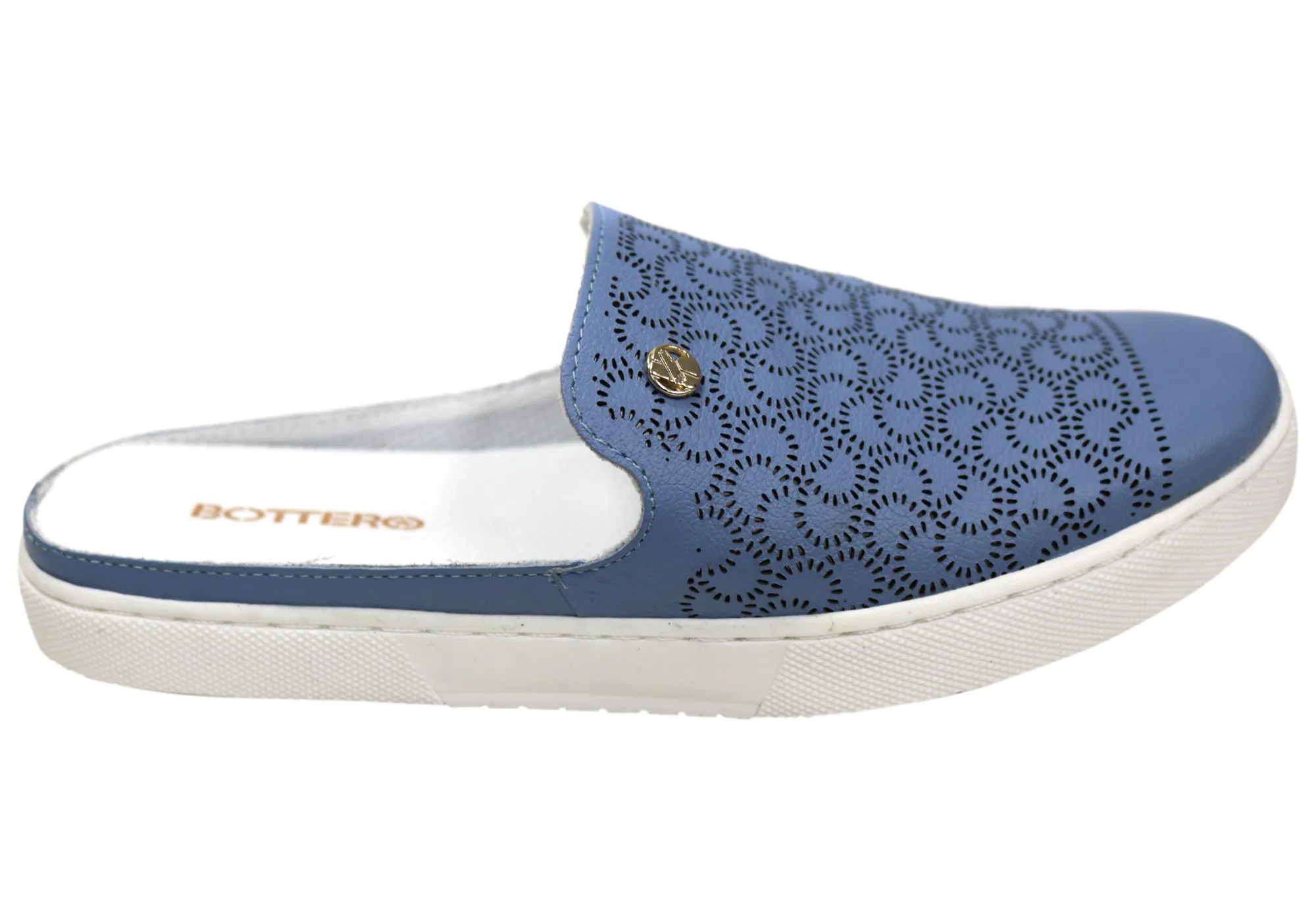 Fresh Steps Bottero Laynelle Womens Comfort Leather Closed Toe Open Back Mules