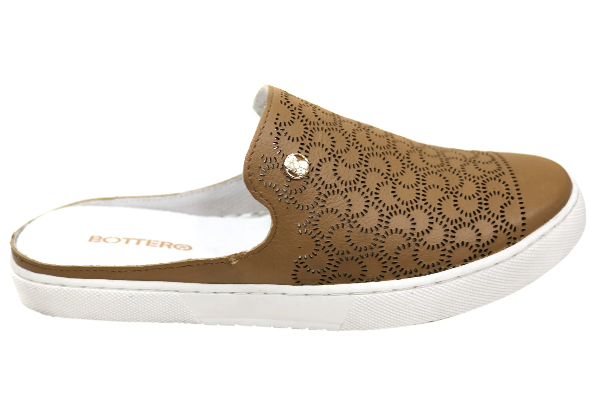 Grip Hike Stylish Form Bottero Laynelle Womens Comfort Leather Closed Toe Open Back Mules