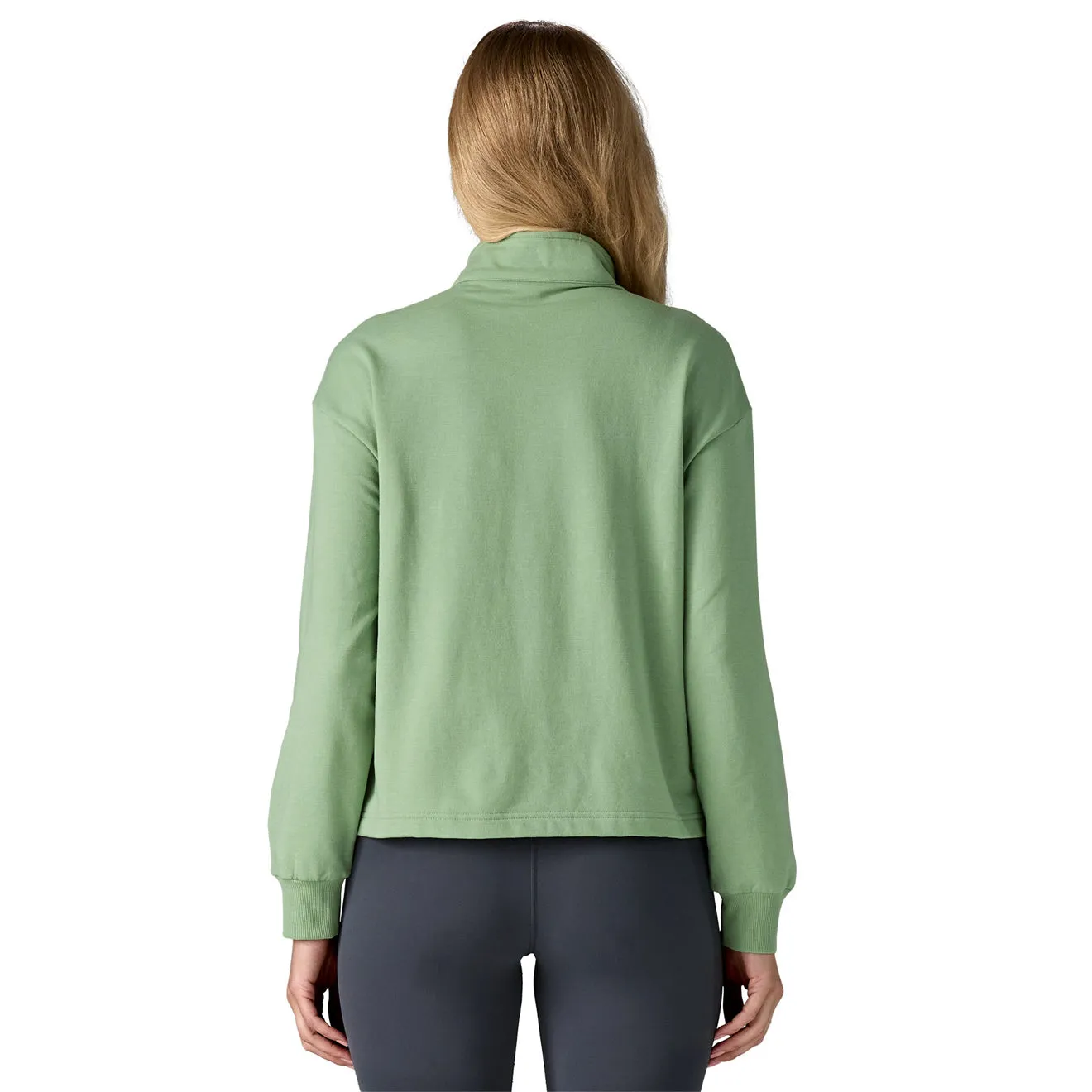 Patagonia Womens Ahnya Pullover Ellwood Green All Day Wear Relaxed Layer