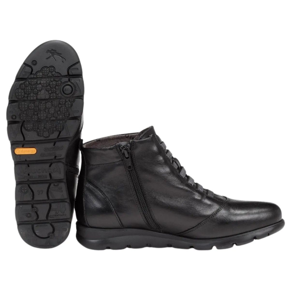 Casual Fit Fluchos Women's Susan Ankle Boot Sugar Negro Leather