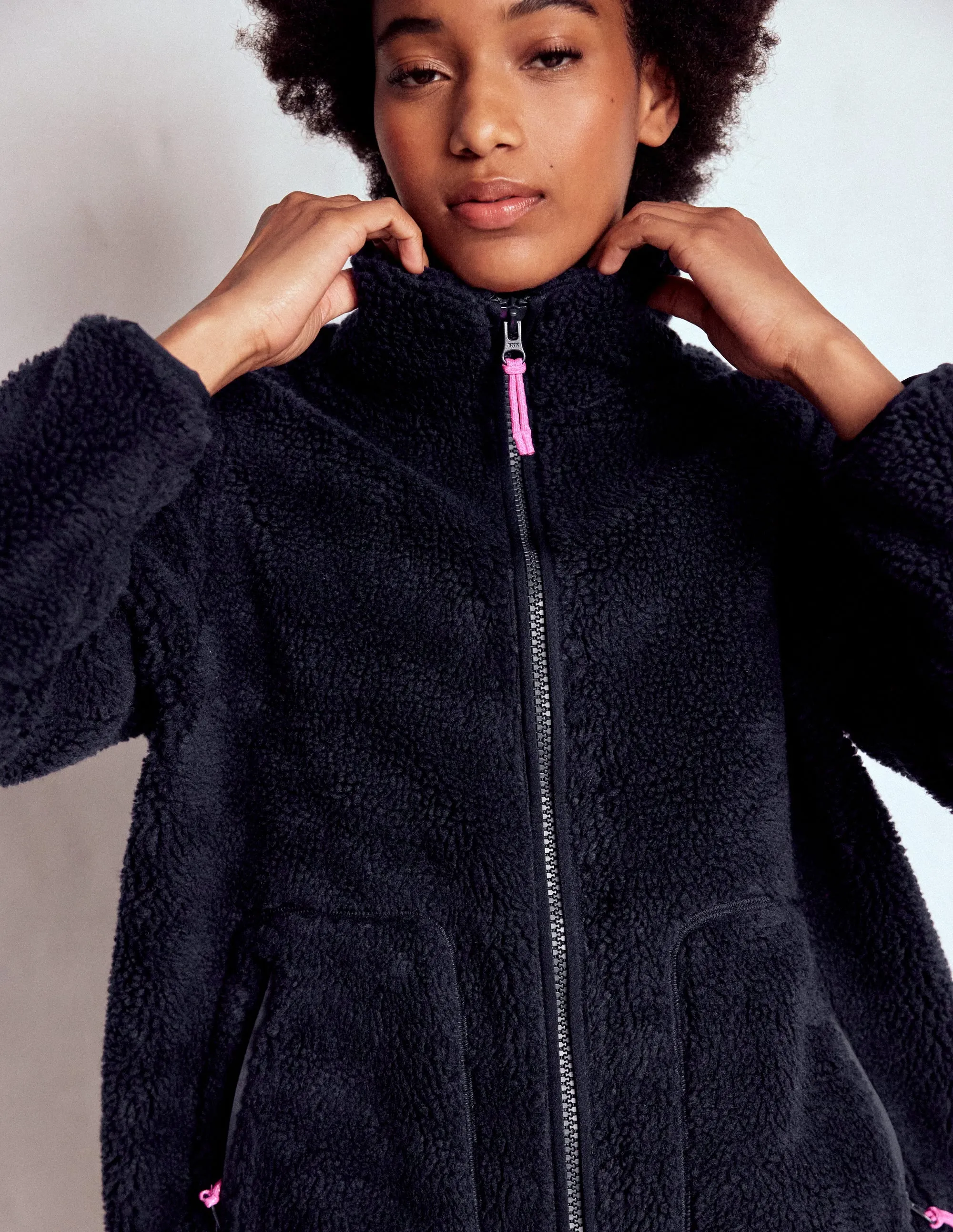 Westminster Borg Jacket-Navy Water Repellent Coating