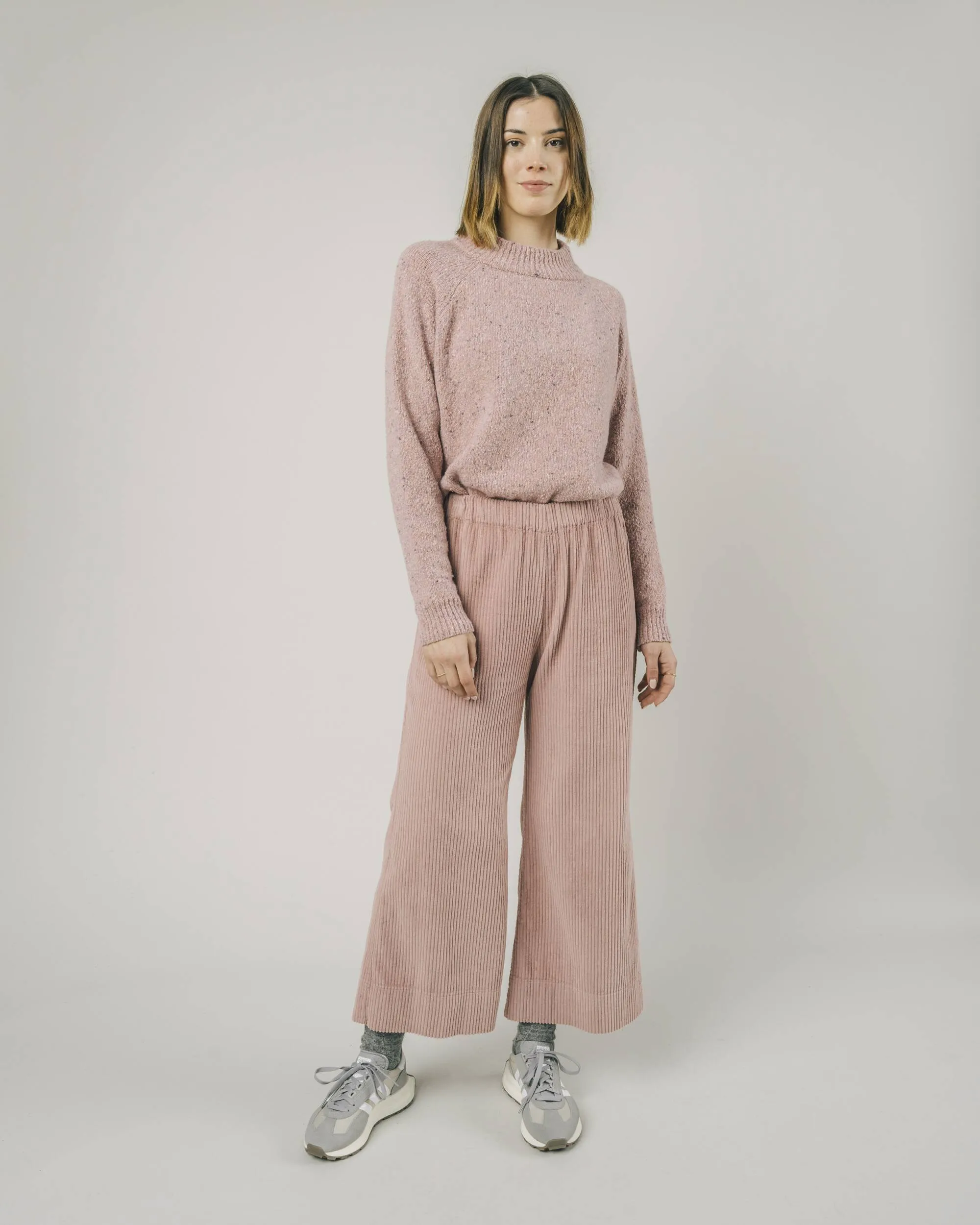 Wide Leg Corduroy Pants Glasse AdjustableWaistband Effortless Design