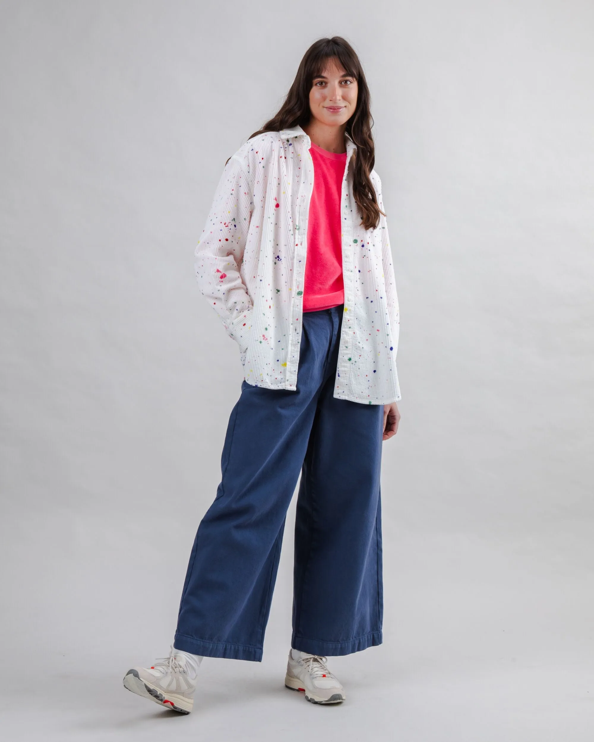 Wide Leg Pants Indigo Comfortable Movement