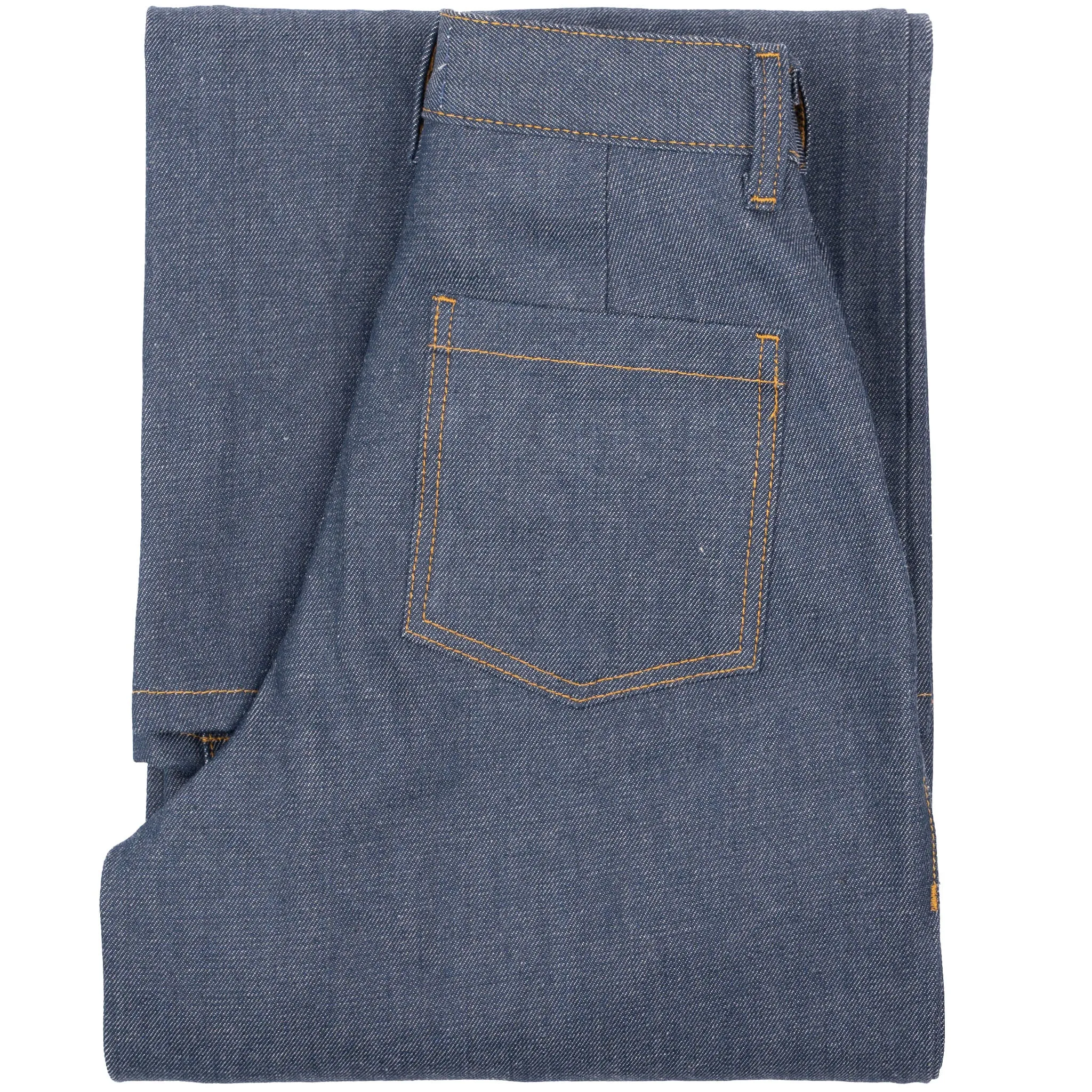 Wide Leg Trouser  - Natural Indigo - Indigo Weekend Ready Fit Focus