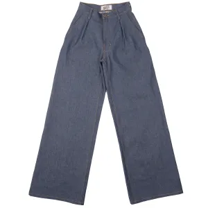 Practical Comfort Smooth Road Trip Wide Leg Trouser  - Natural Indigo - Indigo