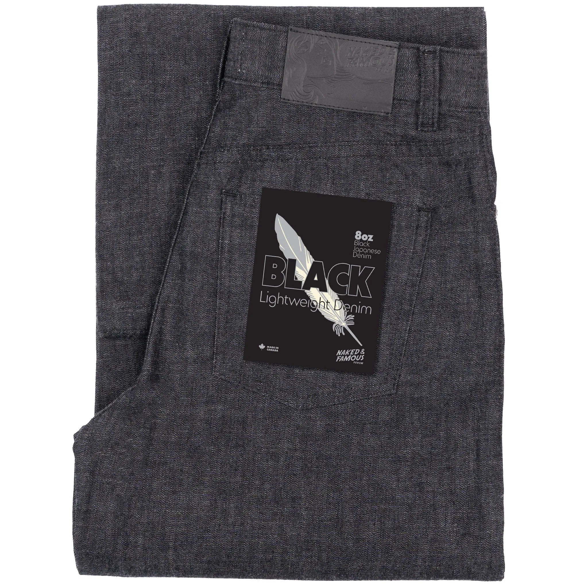 Active Days Wide Wild West  - Black Lightweight Denim - Black