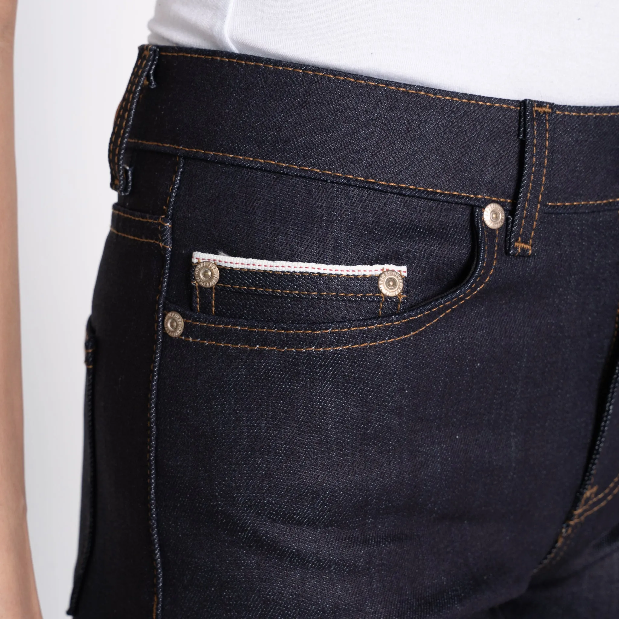 Travel Outfit Evening Stroll Minimalist Versatile Tailoring Women's - High Skinny - Nightshade Stretch Selvedge