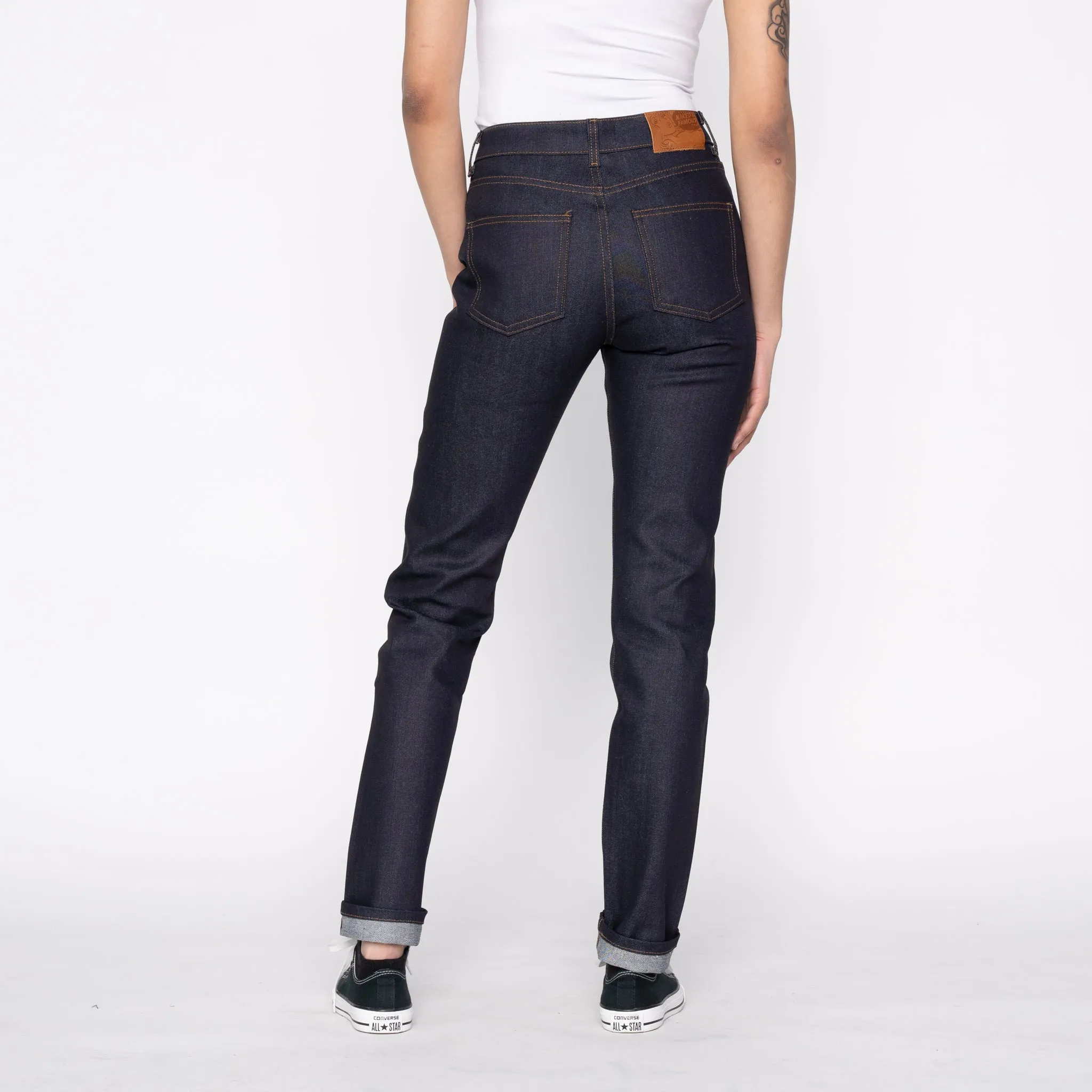 Women's - High Skinny - Nightshade Stretch Selvedge Weekend Warrior Festival Outfit Smooth Sustainable Denim Production