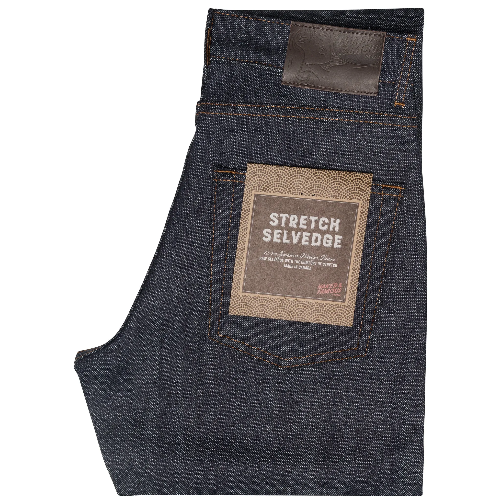 elastic waistband Women's - Max - Stretch Selvedge Raw