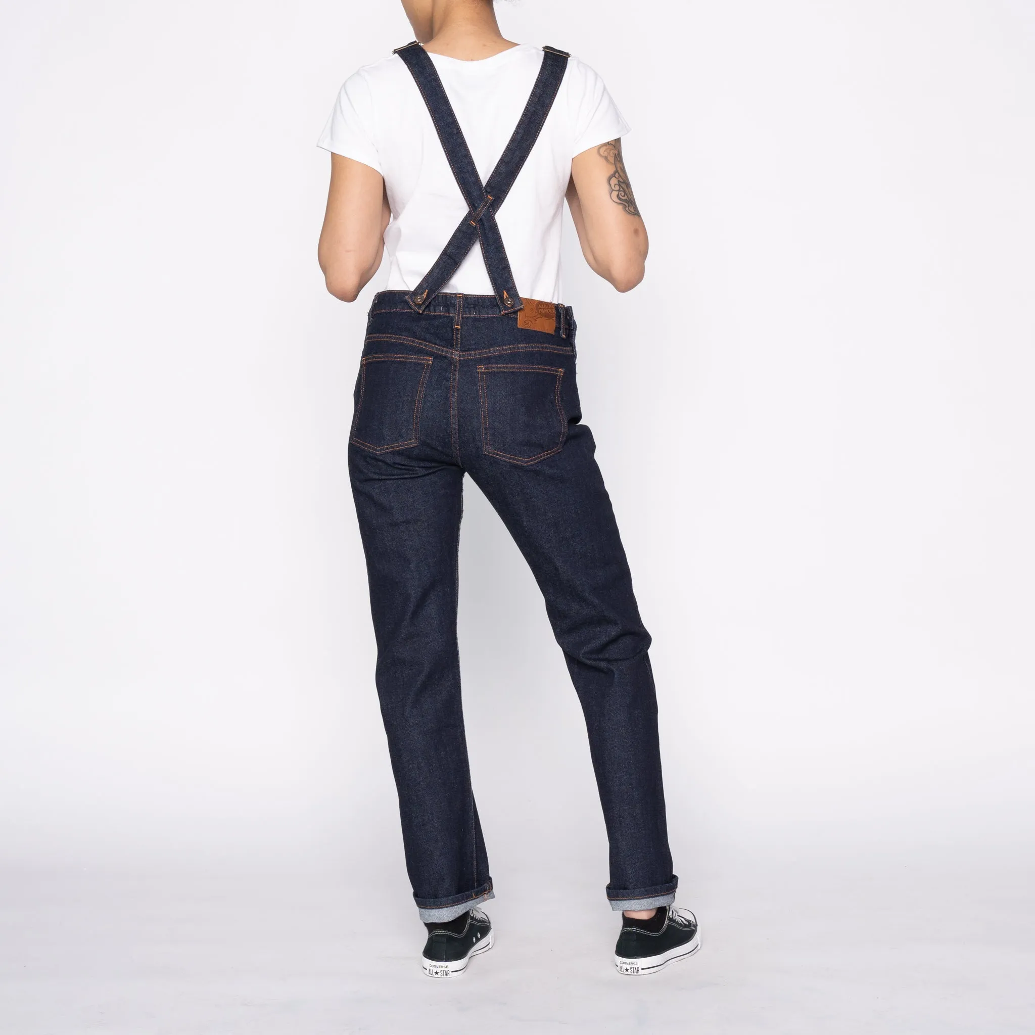 Women's - Overalls - 11oz Stretch Selvedge Family Style Gym Ready Daily Wear Wear It All