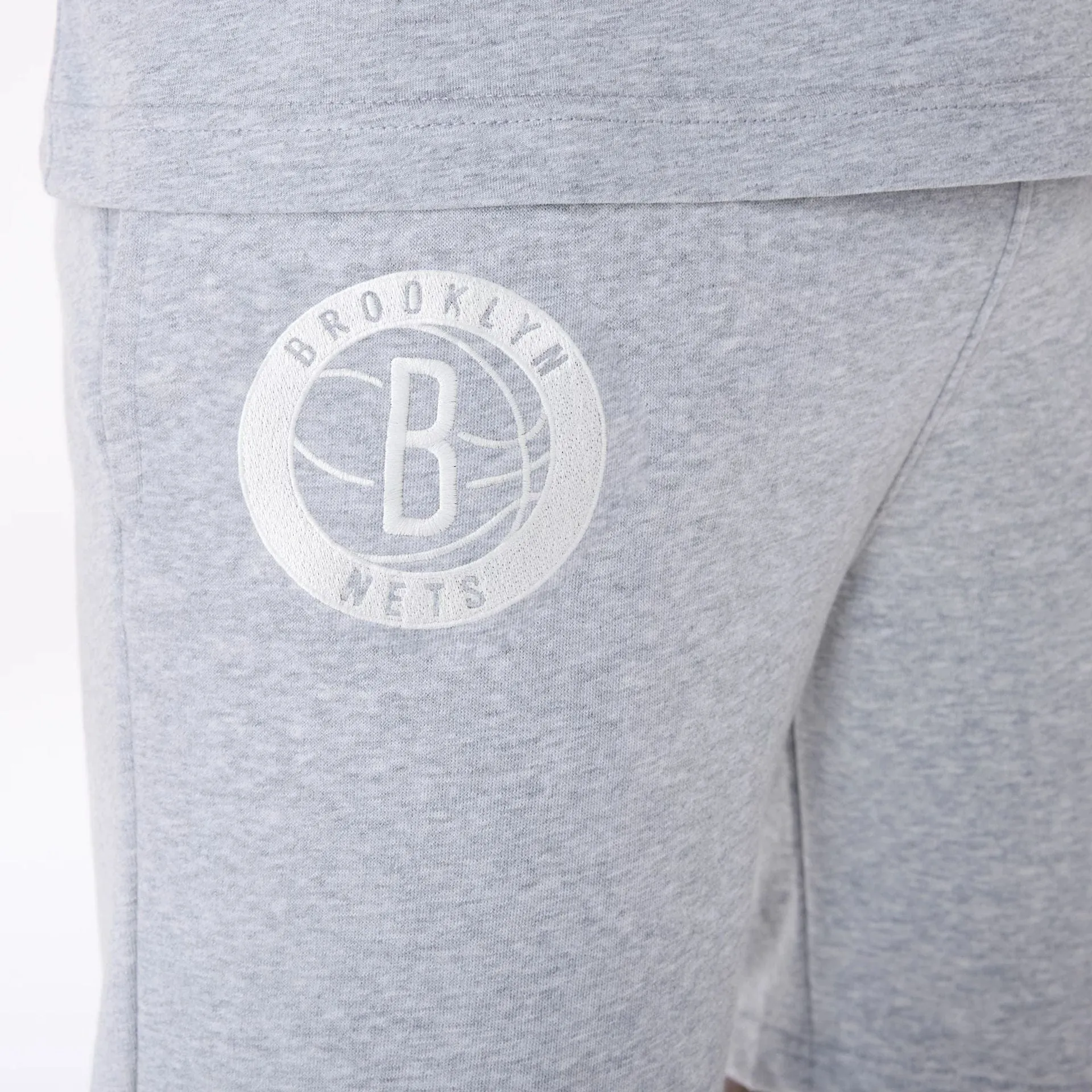 Brooklyn Nets NBA League Essential Grey Shorts Hypoallergenic Lining Plus Size