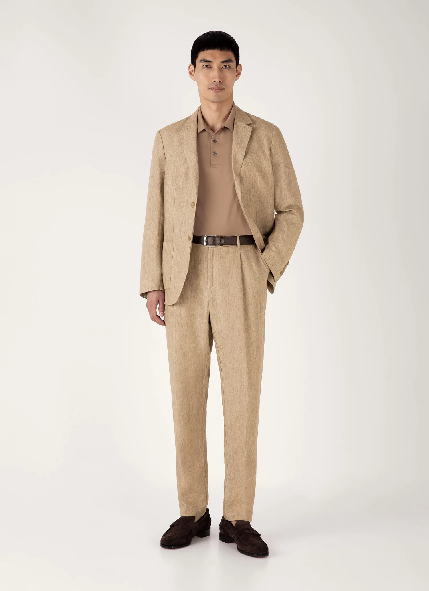 UPF Rated Fabric Premium Cotton Men's Classic Jersey Polo Shirt in Dune