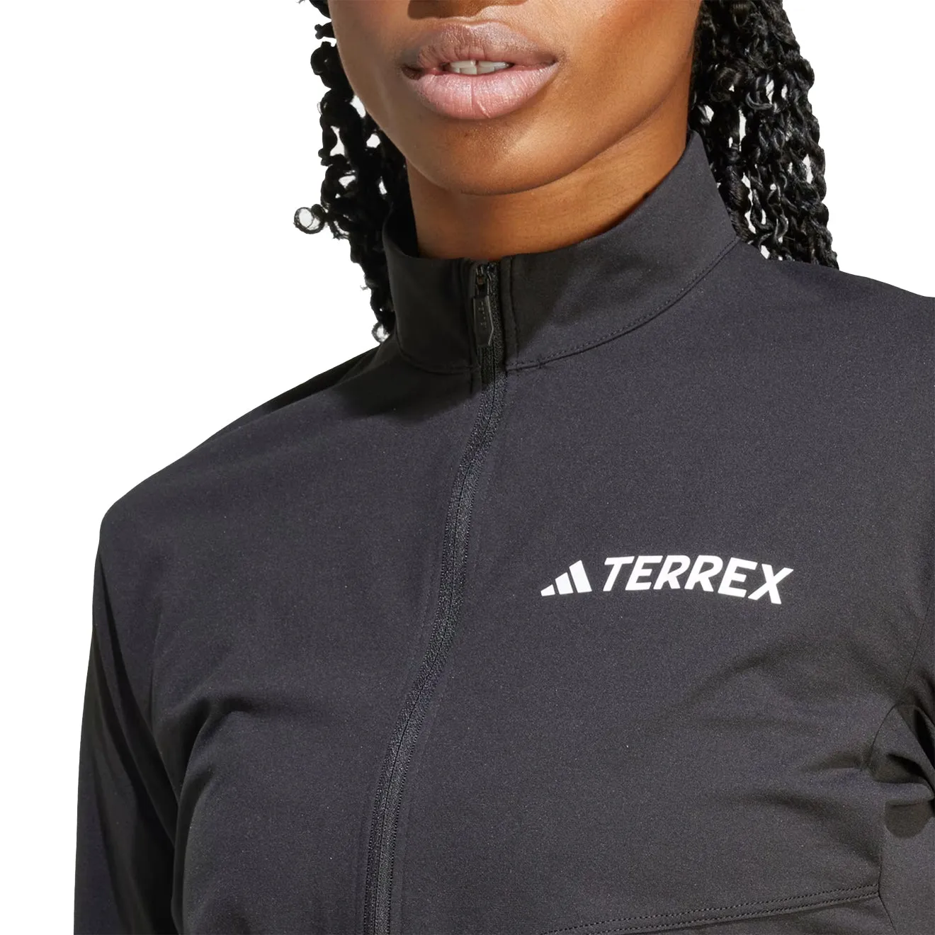 Chilly Mornings Adidas Terrex Womens Multi Climacool 1/2 Zip Long Sleeve Long-Sleeve Top Black